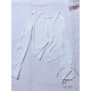 [LW ORDER] Áo Croptop Nữ Len Khoá Kéo