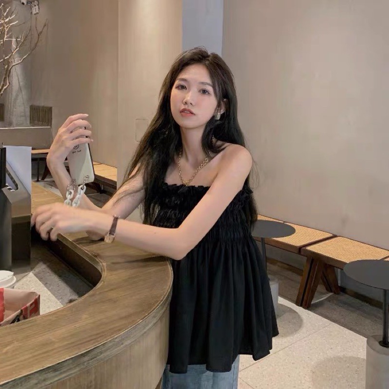 Áo trễ vai basic - Login Studios