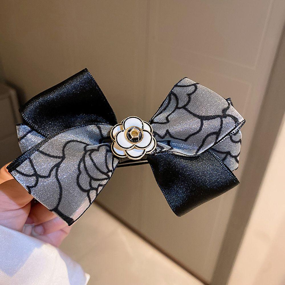 VANES1 Kẹp Tóc Đuôi Ngựa Hình Hoa Thanh Lịch Cho Nữ Giá Đỡ