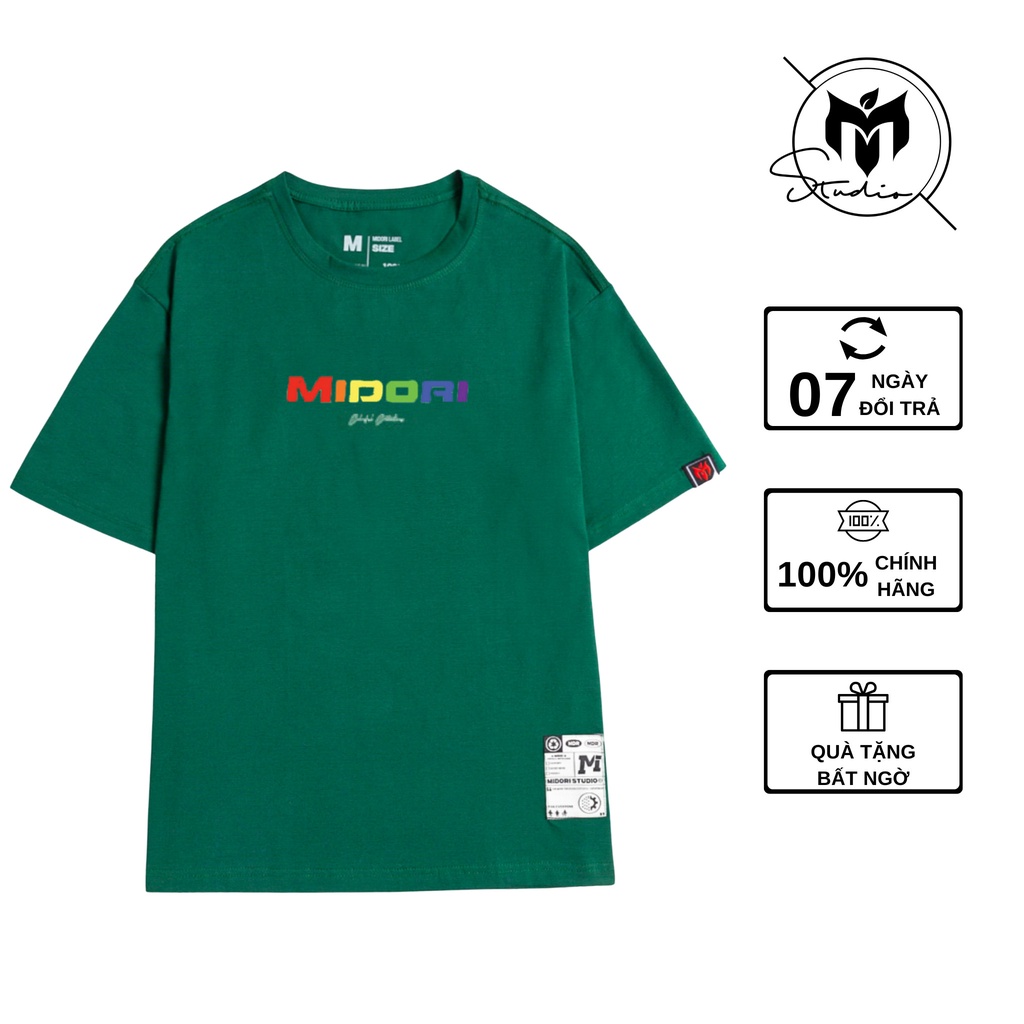 Áo phông tay lỡ form rộng Local Brand Nam Nữ In nổi 7 Colorfull Chính Hãng M Studio