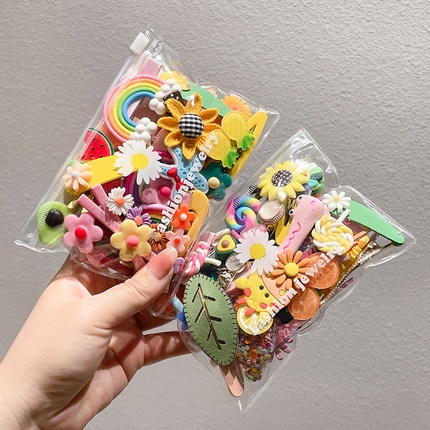 Set 14 Kẹp Tóc Mái Dễ Thương Cho Bé Gái