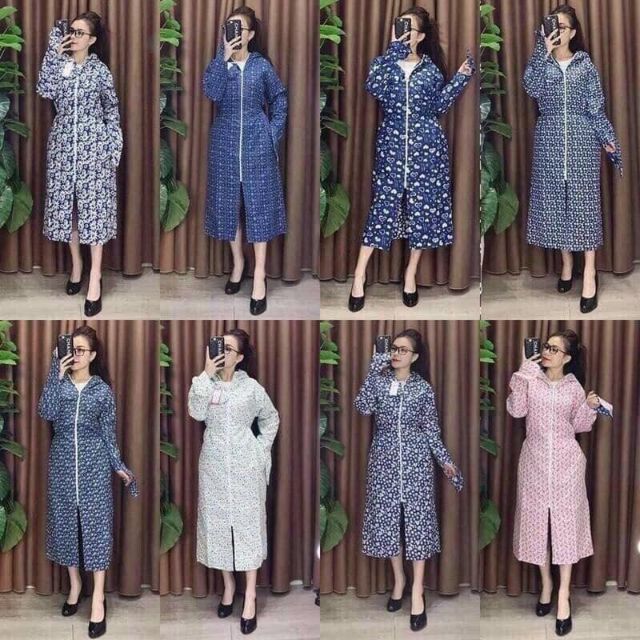 Áo chống nắng thân dài 2 lớp kèm Băng Khẩu