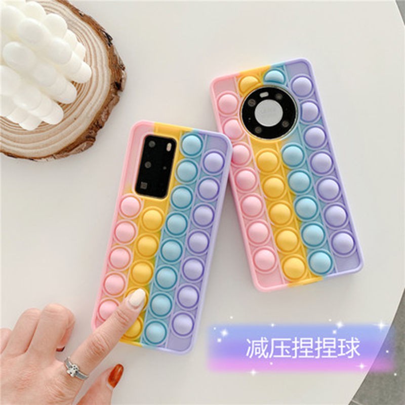 ❖¤Huawei nova7 mobile case mate30 Rodent Pioneer p30 Rainbow Thinking Chess Vỏ điện thoại di động Silicone lỏng chống rơ