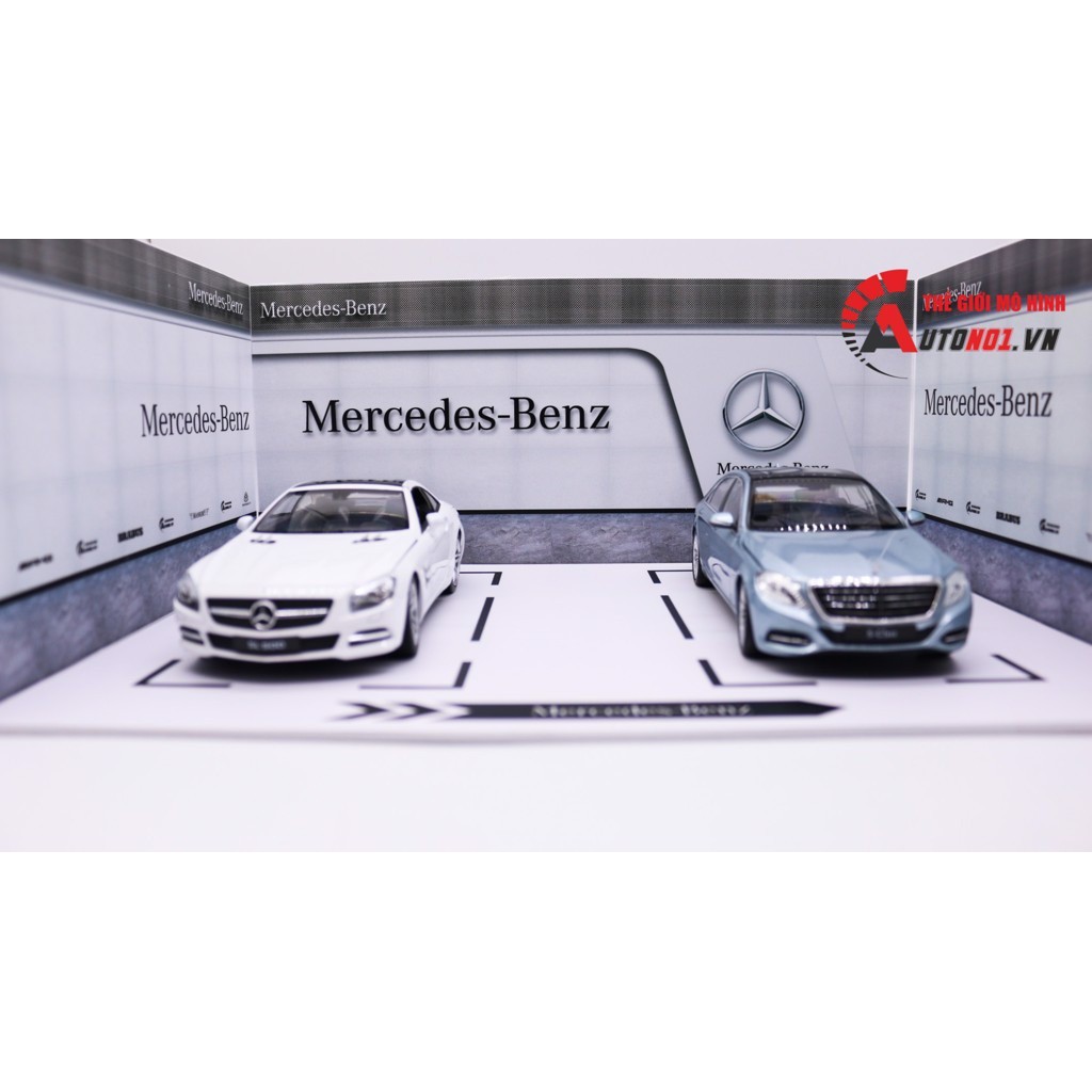 DIORAMA DECOR SHOWROOM MERCEDES 35X25X15CM 1:24 PK101