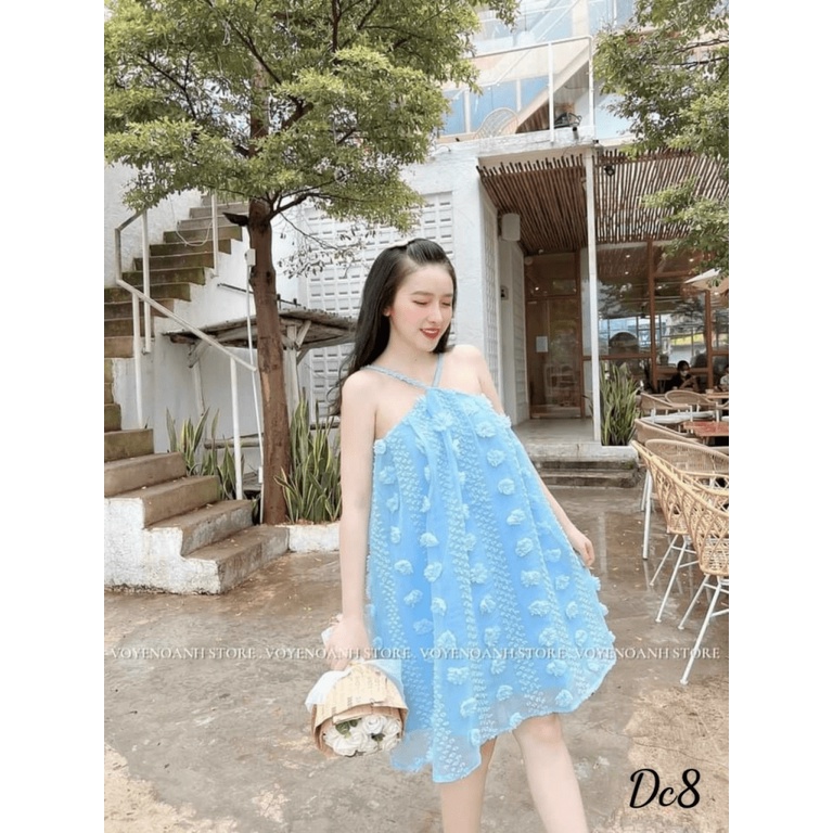 ĐẦM SUÔNG NỮ CỔ YẾM GIẤU BỤNG SIU HOT