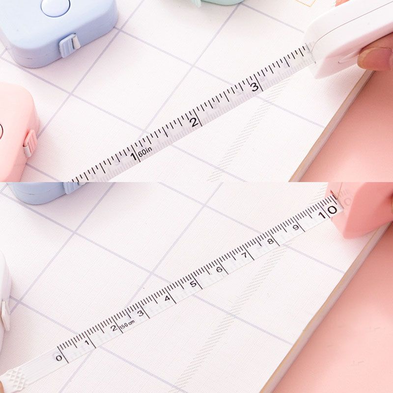 Thước Dây Linh Hoạt 1.5m Có Thể Thu Gọn Tự Động Nhiều Màu Sắc