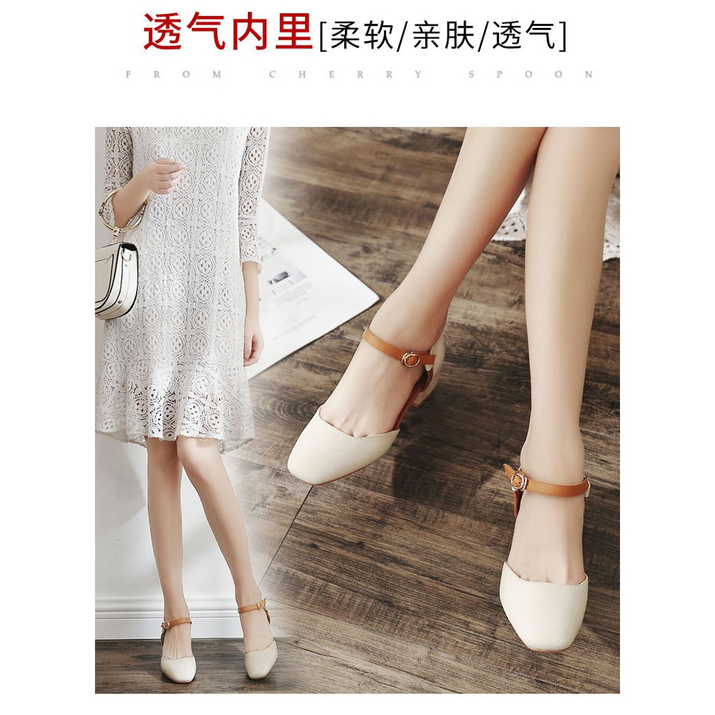 [FULL BOX] giày cao gót sandal nữ màu kem, GIÀY NỮ | BigBuy360 - bigbuy360.vn