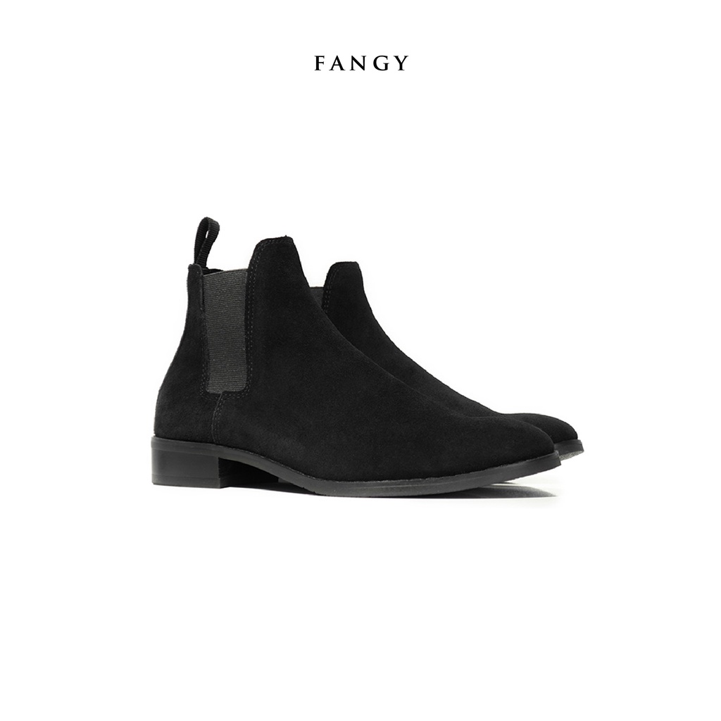 Giày boot FANGY Chelsea Boots SS2 Đen da lộn | BigBuy360 - bigbuy360.vn