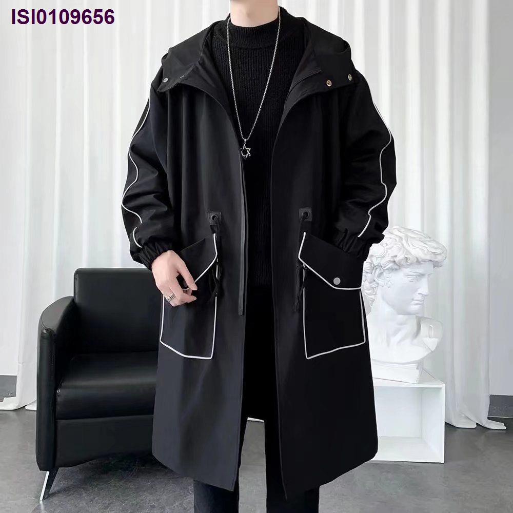 Hàng Có Sẵn Áo Khoác Dài Qua Gối Có Mũ Trùm Đầu Dày Giữa Thu Đông Hàn Quốc Versio Cho Nam