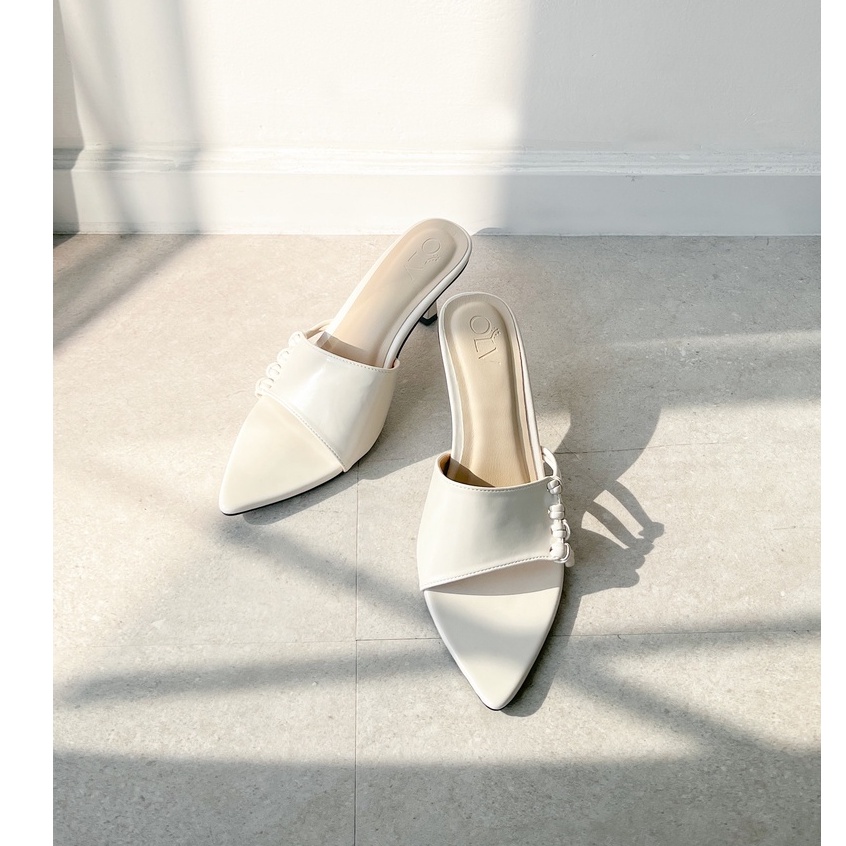 OLV - Giày Snowy Side Braided Heels