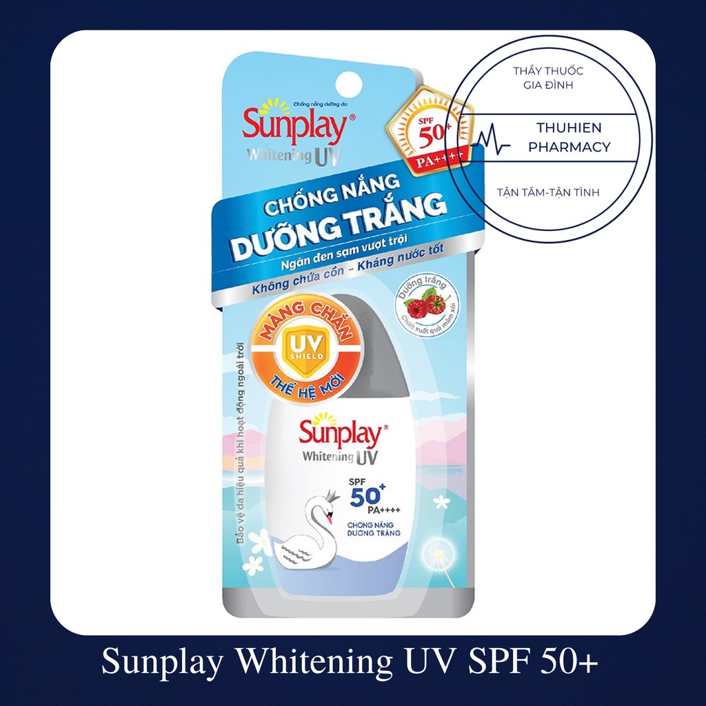 Sữa chống nắng dưỡng da trắng đẹp Sunplay Whitening UV SPF 50+ PA+++ 30ml