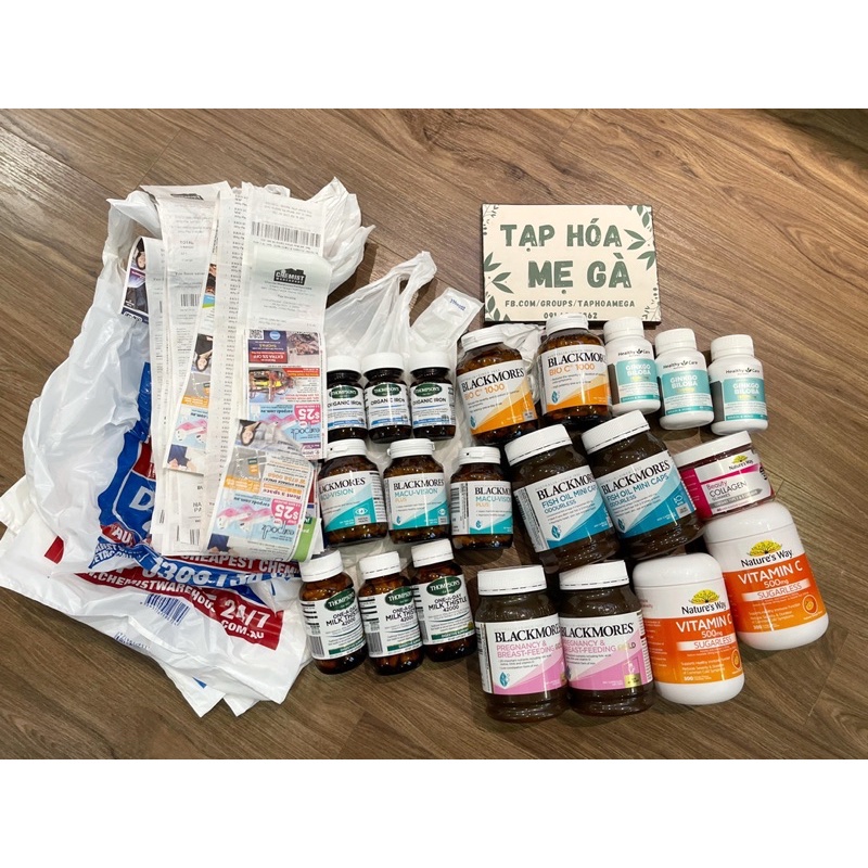 VIÊN SẮT HỮU CƠ THOMPSON'S ORGANIC 30 viên, ĐỦ BILL