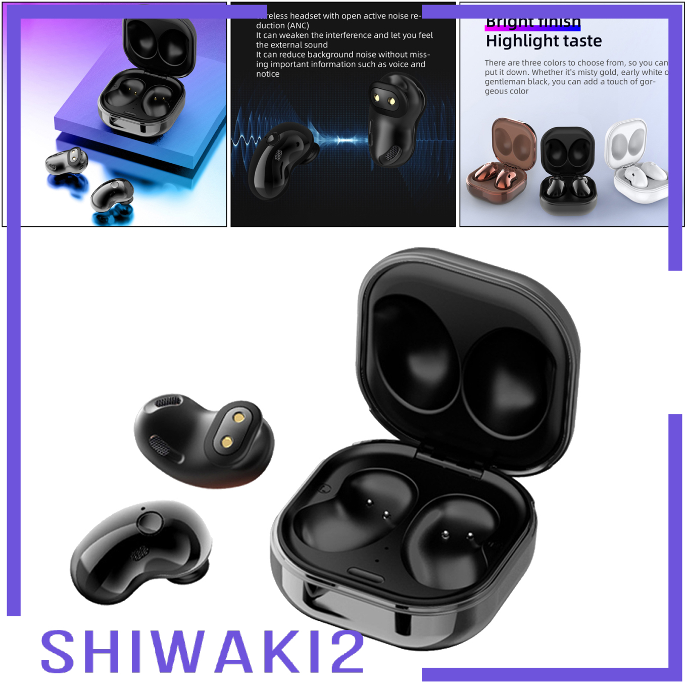 [SHIWAKI2]S6 TWS Bluetooth Earphones Wireless Headphone Binaural Call