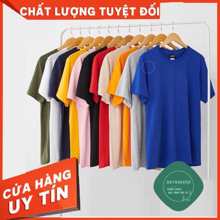 Áo thun trơn màu xanh chuối phông unisex nam nữ cổ tròn tay ngắn thun cotton 4 chiều, mềm mịn  Áo thun giá sỉ