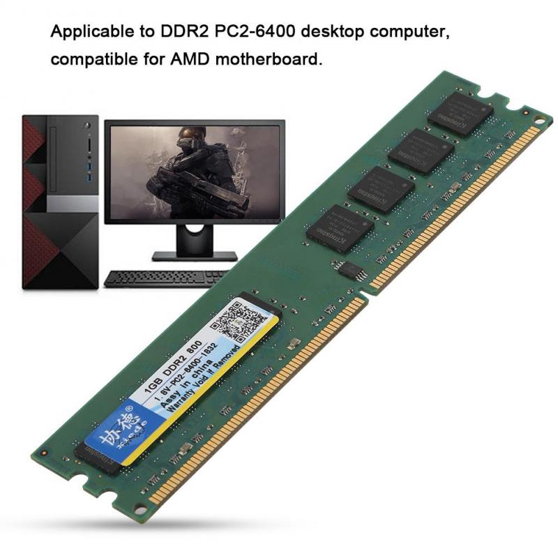 Bộ nhớ Ram 1 GB DDR2 800MHz PC2-6400 hiệu suất cao cho máy tính