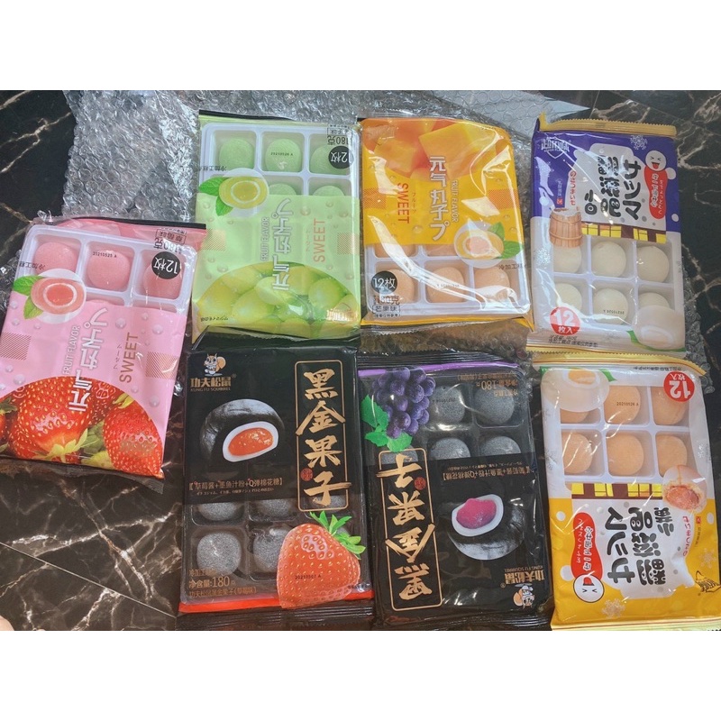 Bánh Mochi Đài Loan nhân kem tươi hoa quả mix vị