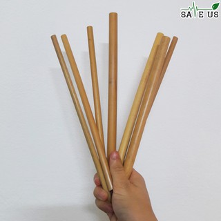 100 ống hút tre loại 2