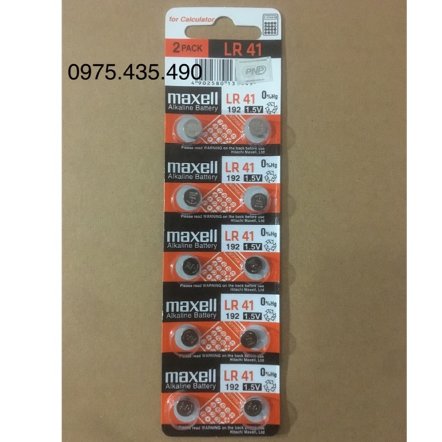 Pin Maxell LR41