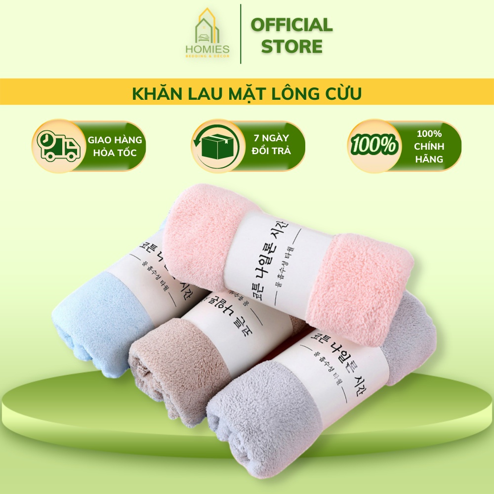 Khăn mặt lông cừu Homies siêu mềm mịn