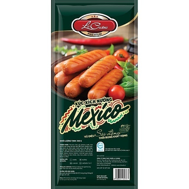 Xúc xích tươi Yummy, Mexico, Đức LC 500g