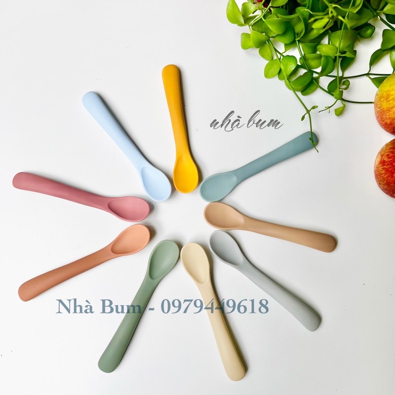 [T02] Thìa ăn dặm silicon cho bé ăn dặm (không hộp)