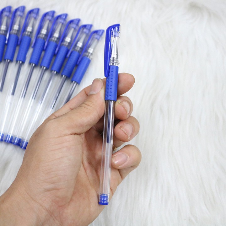 Combo 40 cây viết bi mực nước tùy chọn màu - Bút bi mực xanh, đen, tím, đỏ