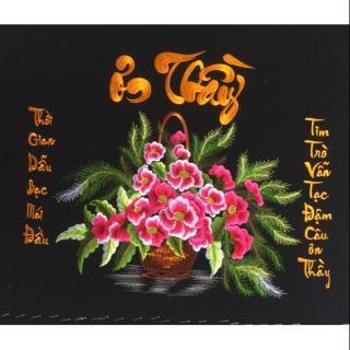 Tranh thêu ơn thầy 20/11