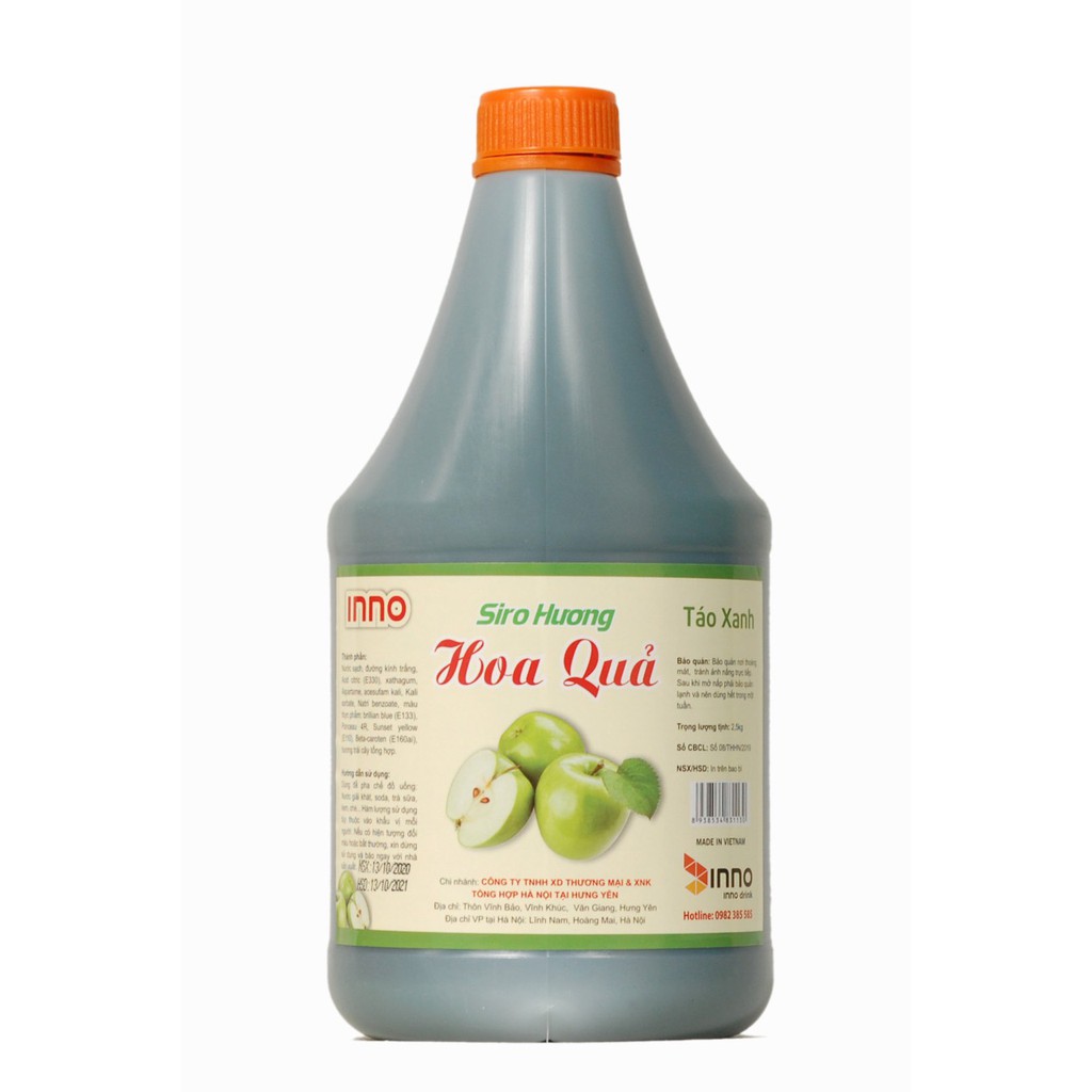 Siro hương hoa quả INNO can tròn 2lít