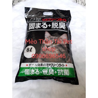 Cát vệ sinh mèo Nhật Đen 8l