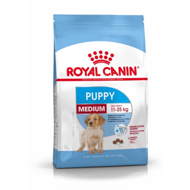 Thức ăn hạt cho chó con giống vừa Royal Canin Medium puppy
