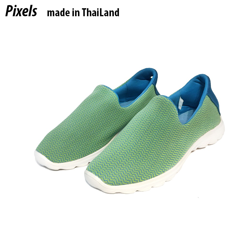 Giày lười thể thao nữ Thái Lan cao cấp siêu nhẹ siêu êm chân PIXELS3721A phiên bản Mint Green