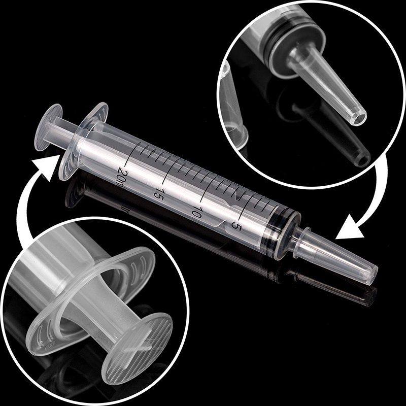 1 Ống Tiêm Nhựa 20ml / 60ml Không Kim Dùng Trong Thí Nghiệm Khoa Học, Khử Trùng CR1
