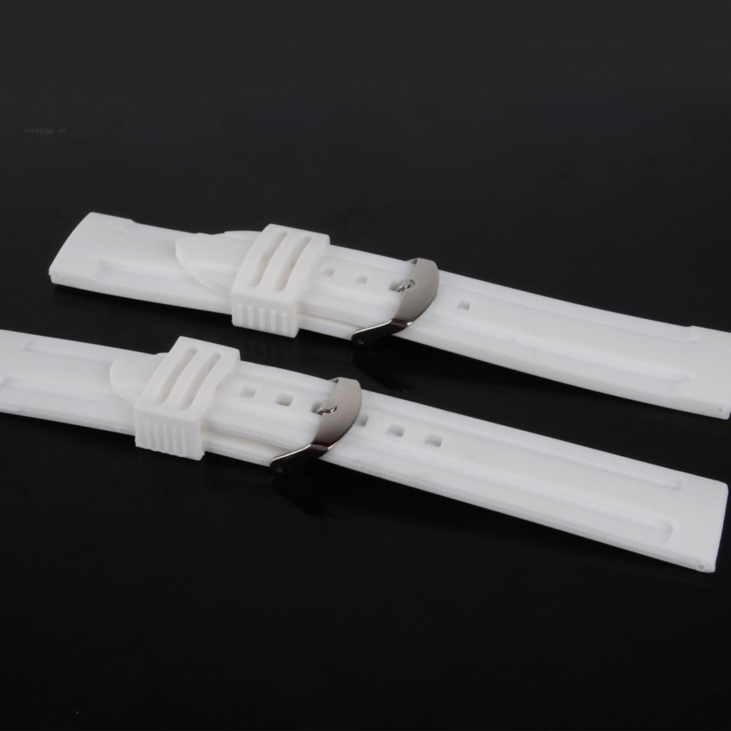 Dây đeo silicon cho đồng hồ thể thao Uieepgp 20 / 22 / 24mm có 4 màu tùy chọn