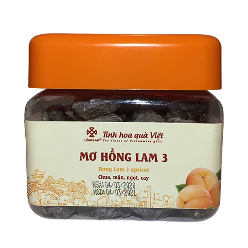 Ô mai  Mơ Hồng Lam 3 - Vị chua cay mặn mgọt - Hộp Gói