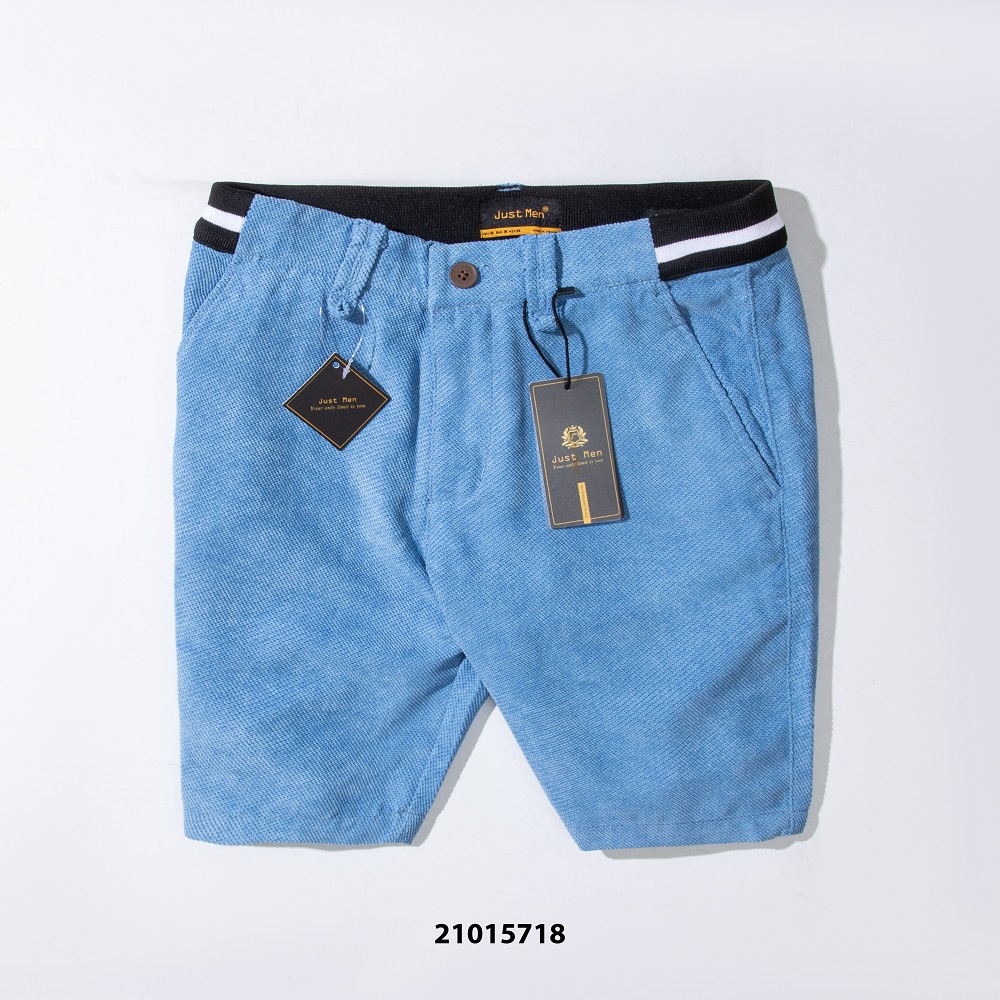 Quần Shorts Just Men Kaki phối Nhung thanh lịch và nam tính