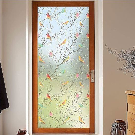 Phim Dán Kính Mờ Chống Nhìn Trộm Chống Chim Nhiều Màu Sắc Cho Phòng Ngủ / Nhà Tắm