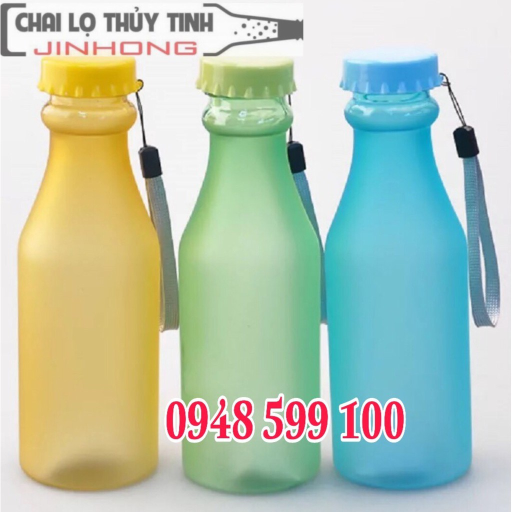 CHAI THUỶ TINH MÀU 350ML DÂY MS05