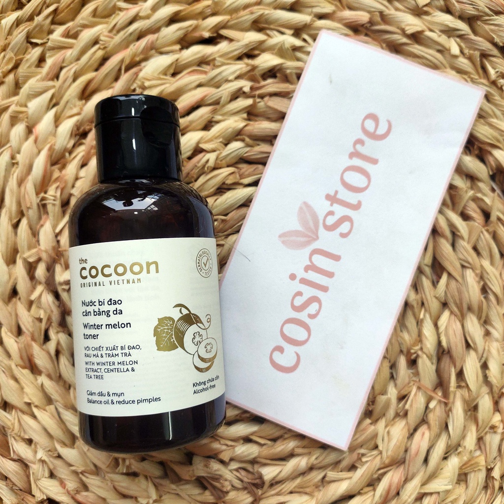 Toner Cocoon Nước Bí Đao cân bằng da 140ml  cấp ẩm cho làn da Cosin Store