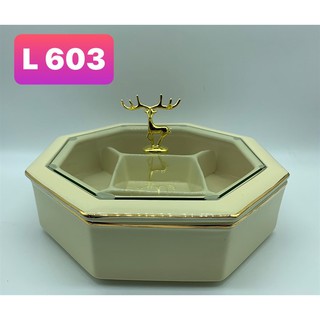 Khay mứt bằng sứ  sang trọng