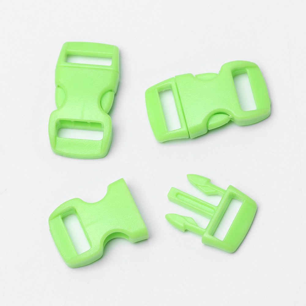 Set 4 / 10 / 50 Khóa Nhựa 3 / 8 &quot;10Mm Chất Lượng Cao Cho Vòng Đeo Tay / Dây Dù