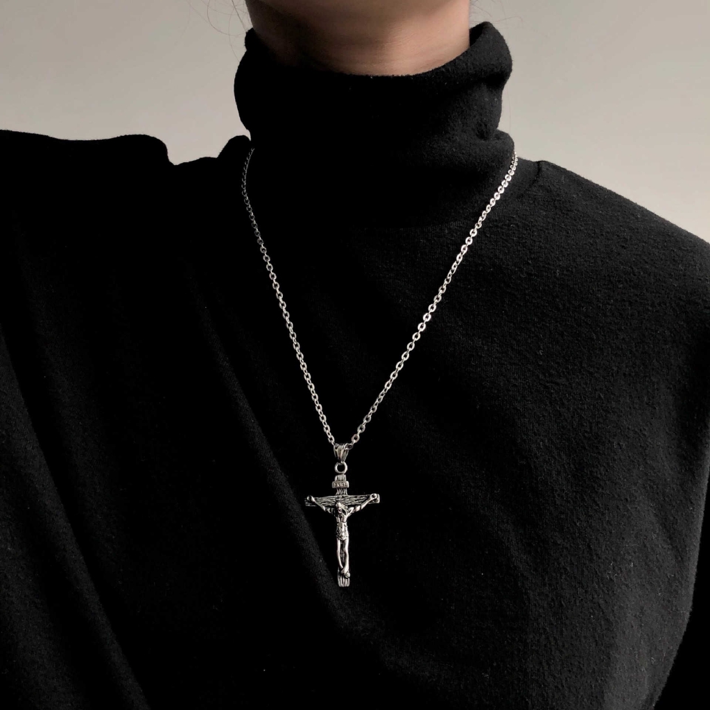 Dây Chuyền Mặt Hình Thánh Giá 28014jesus Cho Cặp Đôi