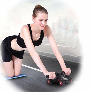(SALE) CON LĂN TẬP BỤNG 4 BÁNH ( AB ROLLER AND PUSH UP BAR)