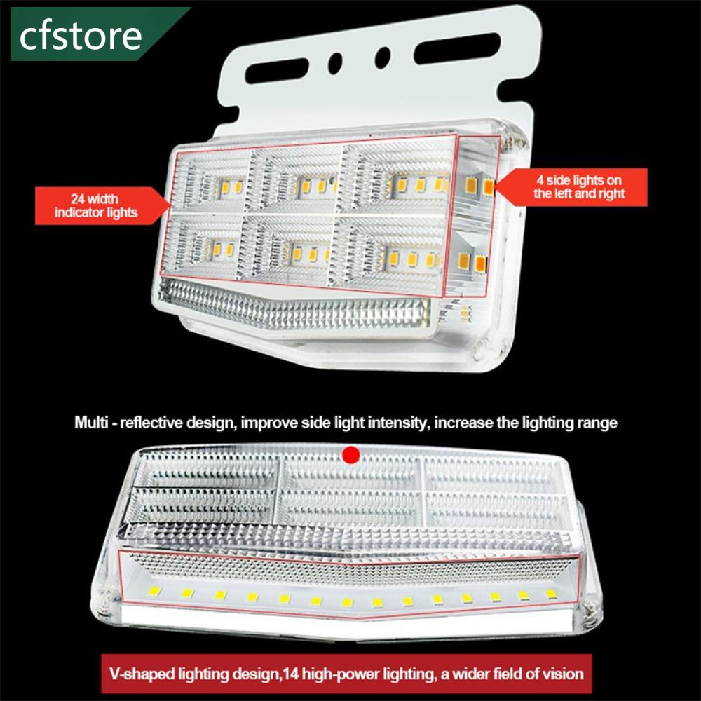 Đèn Tín Hiệu 24V 42LED Siêu Sáng Chống Thấm Nước Dành Cho Xe Tải Địa Hình I1W4