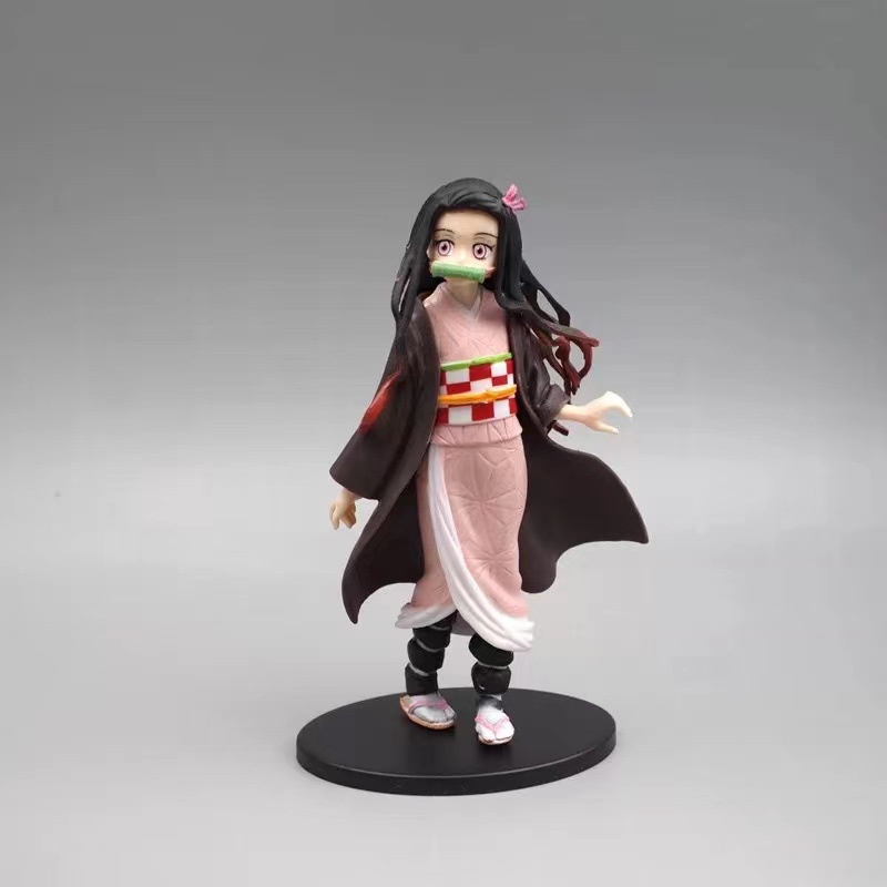 Mô hình nhân vật Tanjirou, Nezuko , Zenitsu  kimetsu no yaiba thanh gươm diệt quỷ  14cm