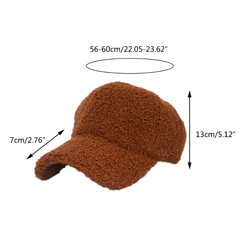 Mũ Lưỡi Trai Vải Len Lông Cừu Màu Sắc Trơn Chống Lạnh Thời Trang Mùa Đông Cá Tính