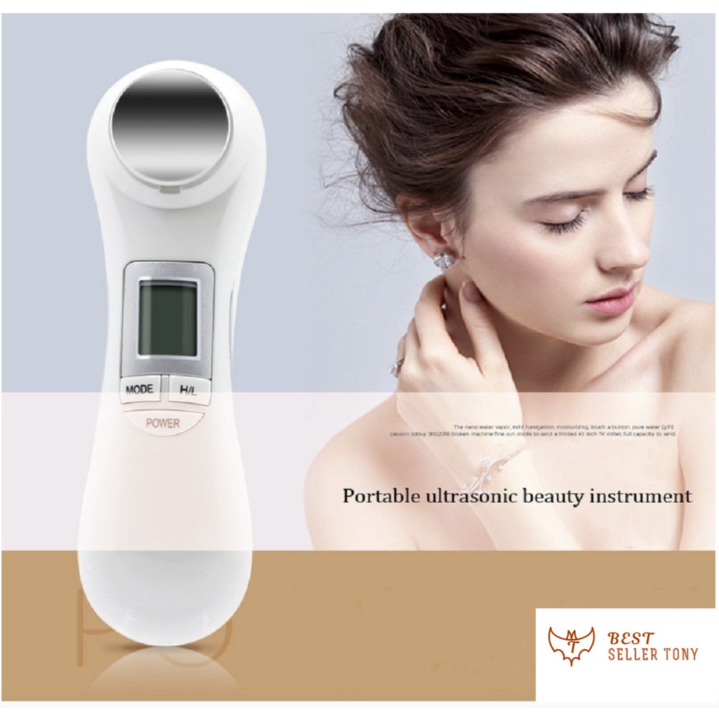 Máy massage da mặt Photon đèn LED nâng cơ xoá nhăn - Best Seller Tony