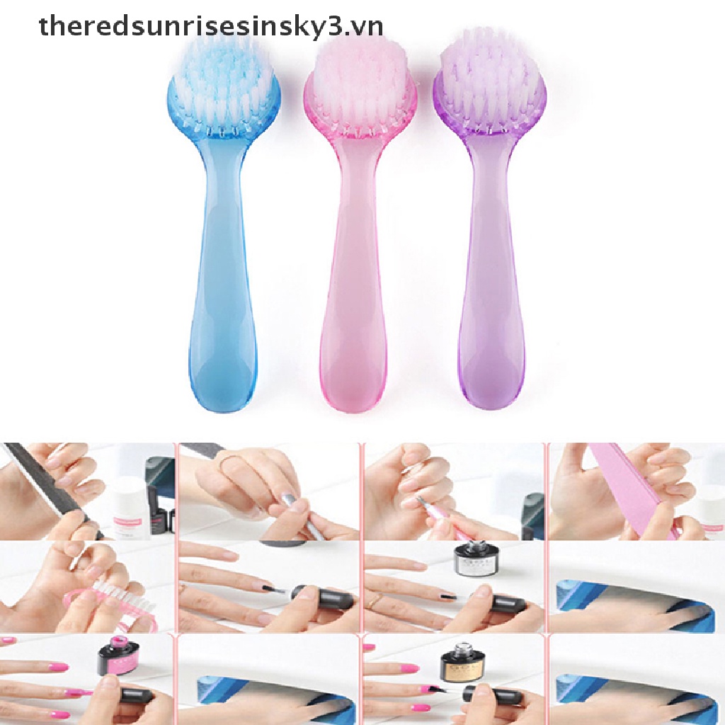 1 Cọ Vệ Sinh Móng Tay Đầu Tròn Chất Lượng Cao