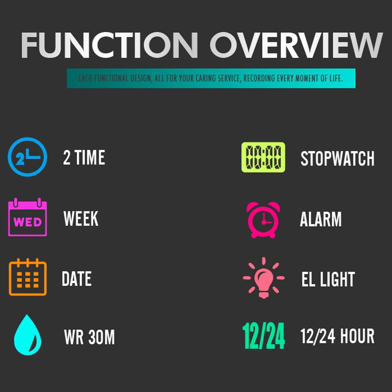 Đồng Hồ Quartz Điện Tử Đa Năng SKMIE Chất Liệu Thép Không Gỉ Sang Trọng