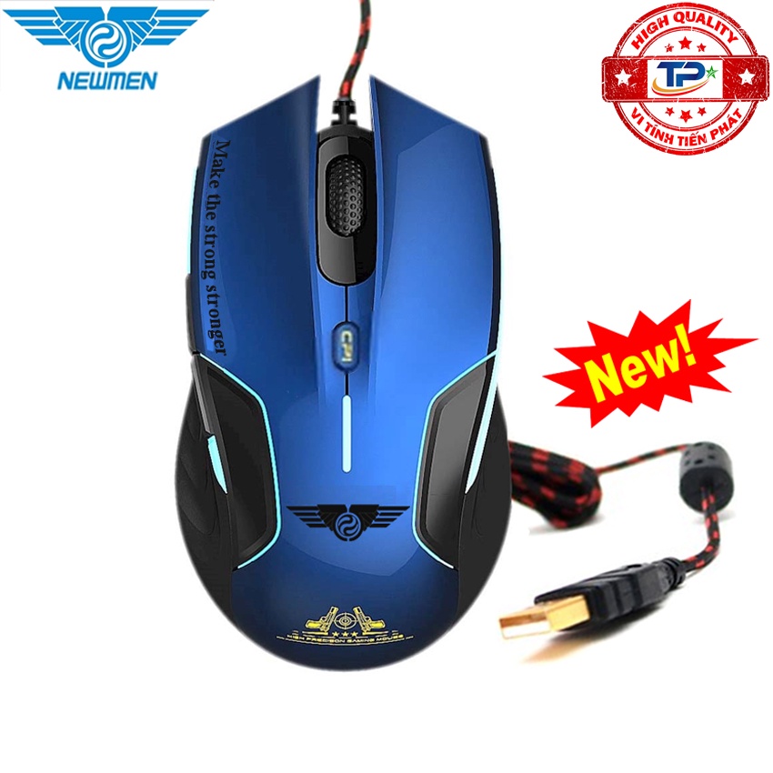 Chuột quang máy tính chuyên game và văn phòng có dây Newmen G7 + Plus mới nhất tất cả trong tầm ngắm