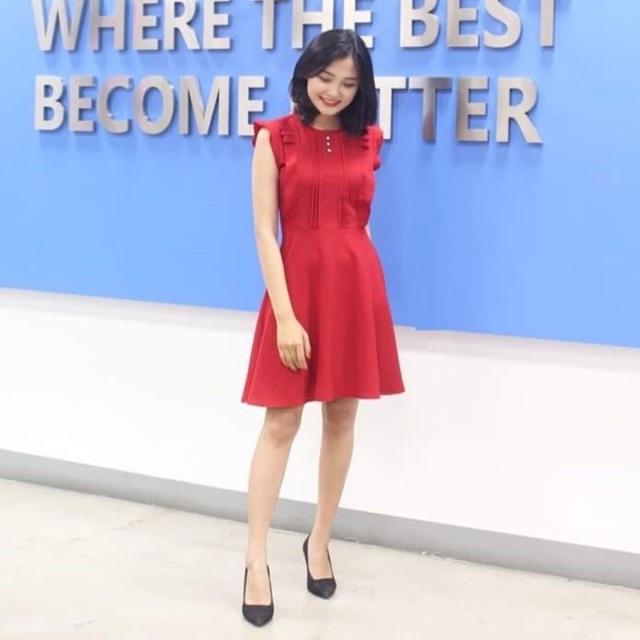Đầm xoè cánh tiên đỏ MH